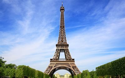 Eiffel Tower, Paris, summer, France
