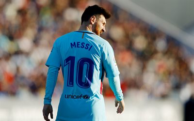 Lionel Messi, Barcelona, Catal&#227;o futebol clube, 4k, a estrela do futebol, Espanha, La Liga