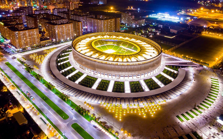 FC Krasnodar-Stadion, nya moderna arenan, Ryssland, Krasnodar, Vm 2018, Ryssland 2018, football stadium