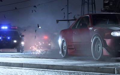Need For Speed Payback, 4k, ricerca, 2017 giochi, NFSP, autosimulator, Nissan Skyline, Need For Speed