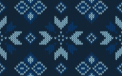 blue knitted texture, blue christmas background, Art, Creative Art, Christmas, New Year, blue winter background