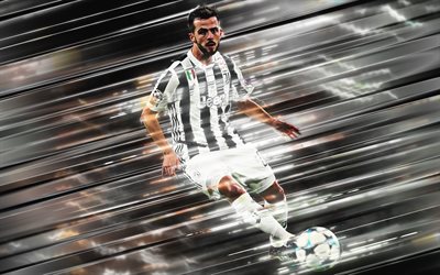 Miralem Pjanic, Juventus FC, Bosnian football player, midfielder, football players Juventus 2019, art, Series A, Italy