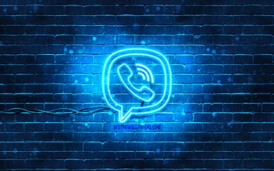 شعار فايبر الأزرق, 4 ك, الطوب الأزرق, شعار Viber, شبكات التواصل الاجتماعي, شعار فايبر نيون, فايبر