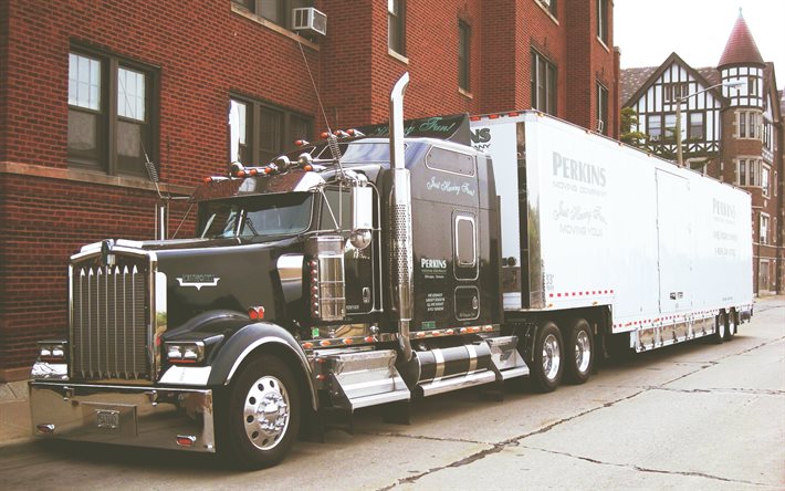 ダウンロード画像 ケンワースw900 アメリカントラック 黒w900 トラック輸送 米国 貨物配送 ケンワース フリー のピクチャを無料デスクトップの壁紙