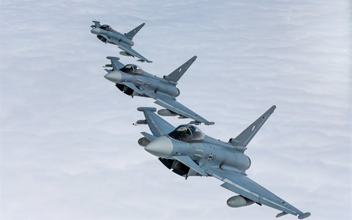 Eurofighter Typhoon, tyska flygvapnet, Luftwaffe, tyska stridsflygplan, Bundeswehr, Tyskland