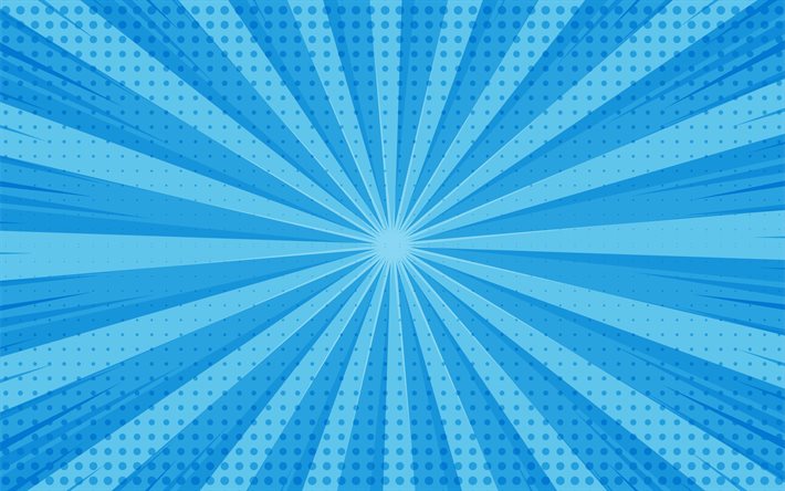 blue abstract rays, 4k, blue lines, creative, blue abstract backgrounds, artwork, background with rays