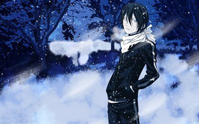 Yato, kış, manga, Noragami