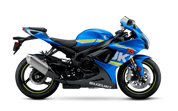 Suzuki GSX-R750, 4k, sportsbike, 2018 bisiklet, superbikes, Suzuki