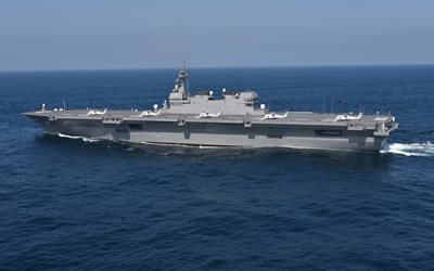 DDH-183, JS Izumo, el mayor buque de guerra Japon&#233;s, porta-helic&#243;pteros, JMSDF, Jap&#243;n Fuerza Mar&#237;tima de autodefensa