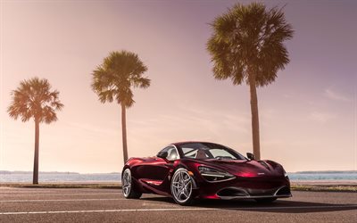 McLaren MSO 720S Coupe, 4k, beach, 2018 cars, supercars, McLaren