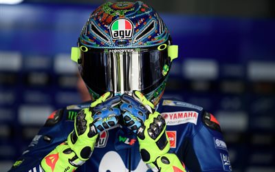 Valentino Rossi, 4k, MotoGP, 2018, la Yamaha yzr-M1-Michelin, piloto de motos, Yamaha team Movistar