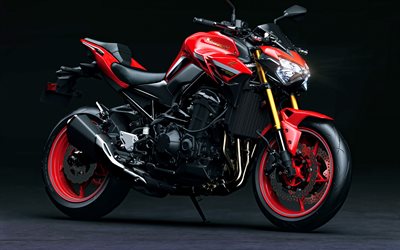 Kawasaki Z900 50 aniversario, 4k, motos 2022, superbikes, estudio, 2022 Kawasaki Z900, Kawasaki