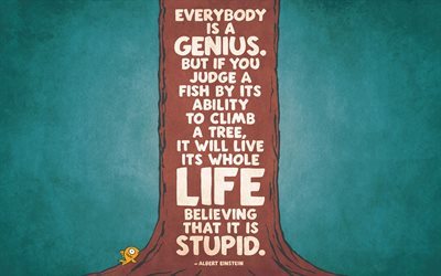 quotes wallpaper, Albert Einstein, quotes about life, motivation, quotes about people