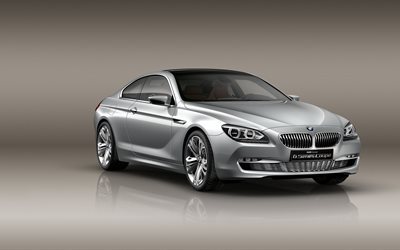 BMW 6-Serie Coupe, 4k, F13, 2017 bilar, lyx bilar, BMW