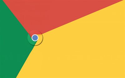 Chrome, multicolore, l&#39;abstraction, le logo, l&#39;embl&#232;me, le navigateur internet, Google Chrome