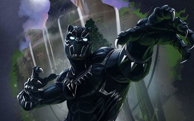 Black Panther, superheroes, 2018 movie, fan art