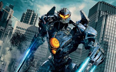 Pacific Rim Uprising, 2018, robot defender, poster, new movies, promo