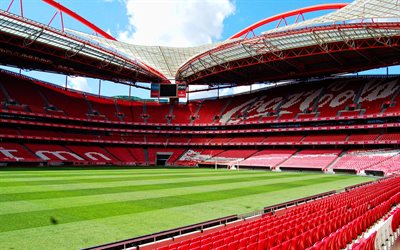 Estadio da Luz, Portugisiska Football Stadium, SL Benfica-Stadion, Fotbollsplan, Lissabon, Portugal, Fotboll, Estadio do Sport Lisboa, SL Benfica