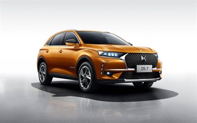 DS 7 Crossback, 4k, 2019 cars, crossovers, X74, D-class, new DS 7, french cars