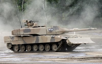 Leopard 2A7, German Main Battle Tank, sand camouflage, modern tanks, armored vehicles, 2A7, Germany, Bundeswehr