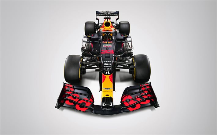 Max Verstappen, 4k, Red Bull RB16, vue de face, 2020 voitures de F1, studio, Formule 1, Aston Martin de Red Bull Racing, F1 2020, les nouvelles RB16, F1, Red Bull Racing &#224; 2020, les voitures de F1, Red Bull Racing-Honda