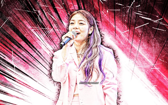 Download Wallpapers Ailee Grunge Art 4k K Pop South Korean Singer