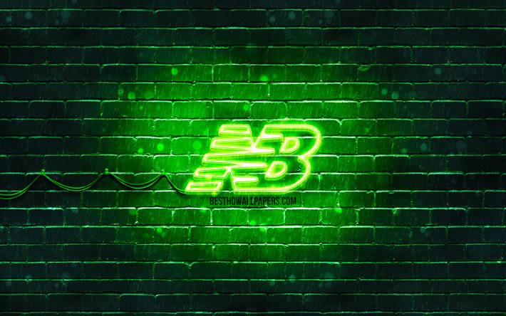 Download Wallpapers New Balance Green Logo 4k Green Brickwall New Balance Logo Brands New Balance Neon Logo New Balance For Desktop Free Pictures For Desktop Free