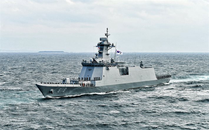 ROKS Daegu, FFG-818, Sydkoreas fregatt, Sydkoreas flotta, Fregatt av Daegu-klass, guidad missilfregatt, krigsfartyg