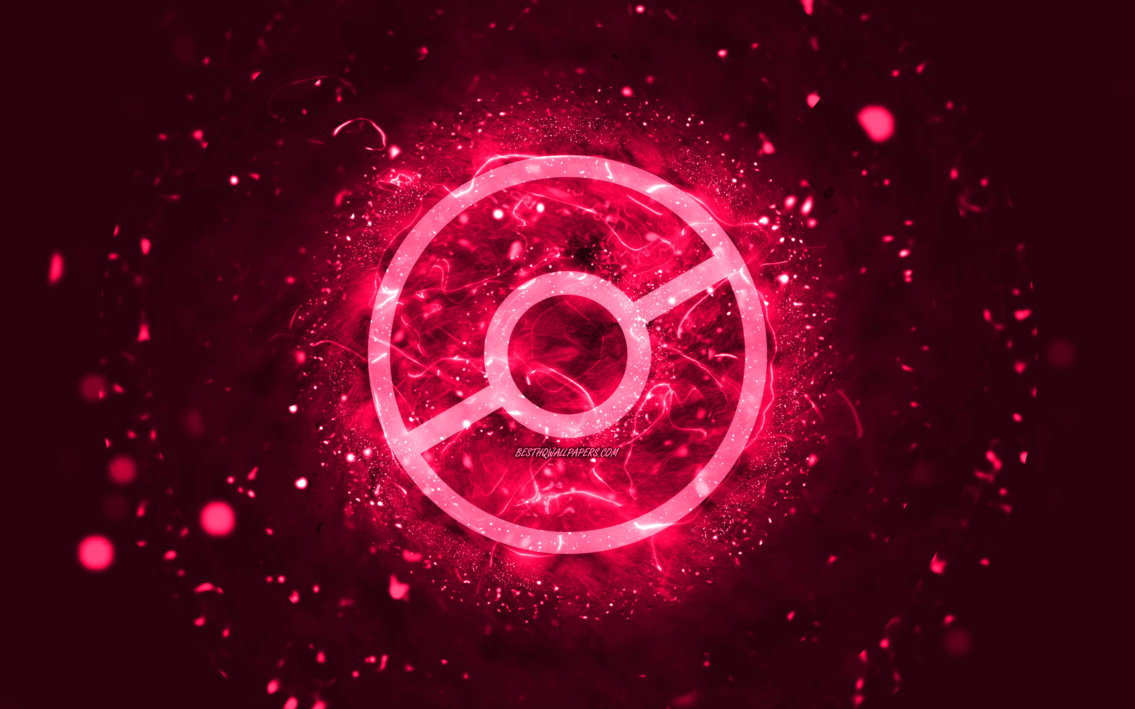 Download Wallpapers Pokemon Go Pink Logo 4k Pink Neon Lights Creative Pink Abstract Background Pokemon Go Logo Online Games Pokemon Go For Desktop With Resolution 3840x2400 High Quality Hd Pictures Wallpapers