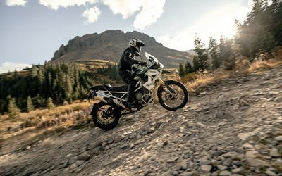 2022, Triumph Tiger 1200 Rally Pro, 4k, side view, exterior, new Tiger 1200, adventure motorcycle, Triumph
