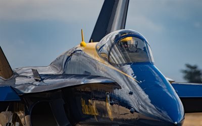 McDonnell Douglas FA-18 Hornet, Blue Angels, FA-18, aerobatic team, US Navy, fighter-bomber, United States, military aircraft