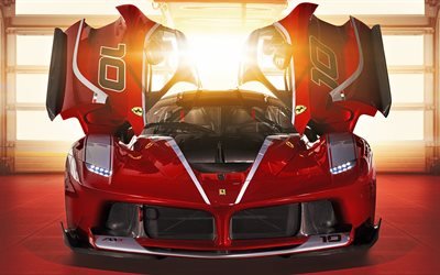 4k, Ferrari FXX-K, hypercars, 2018 cars, supercars, FXX-K, Ferrari