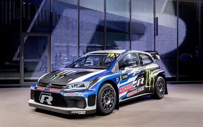 Volkswagen Polo R, 2018, WRX, FIA World Rallycross, 4k, la presentazione, il rally di nuova Polo, rally, Volkswagen