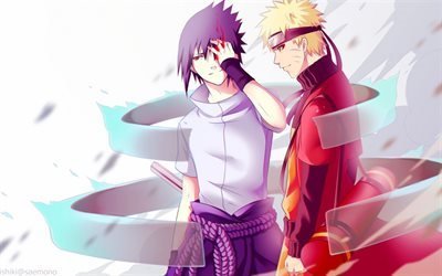 Naruto, Sasuke Uchiha, manga, Naruto Uzumaki