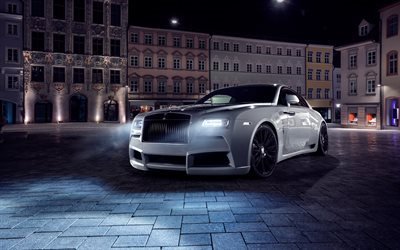 Rolls-Royce Wraith, Spofec, 2017, Night, luxury car, tuning Wraith, Rolls-Royce