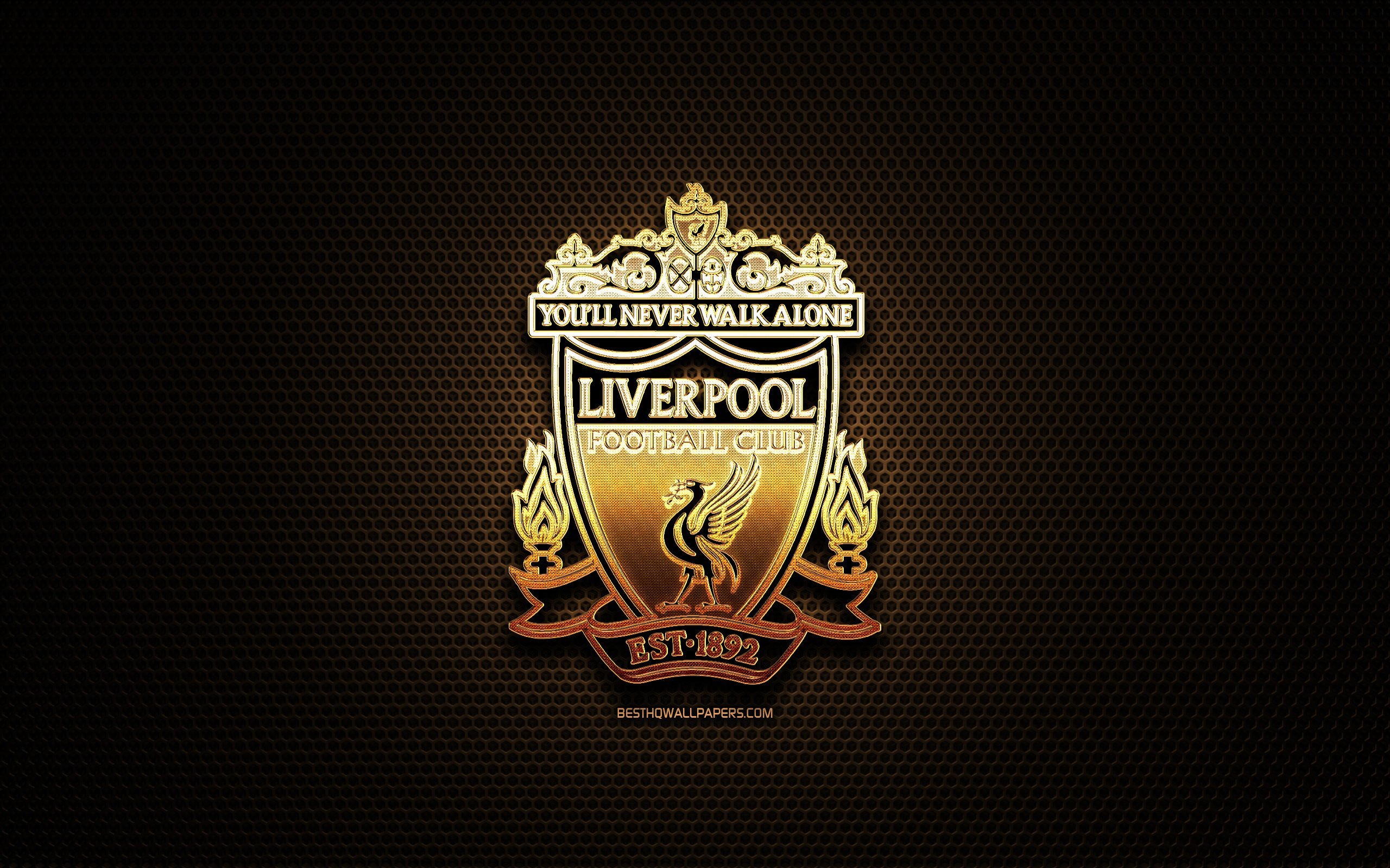 Download wallpapers Liverpool FC, glitter logo, Premier League, english  football club, metal grid background, Liverpool glitter logo, football,  soccer, Liverpool, England for desktop with resolution 2560x1600. High  Quality HD pictures wallpapers