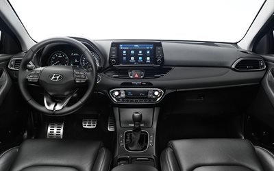 Hyundai i30, 2019, interior, i30 PD, new i30 inside, hatchback, korean cars, Hyundai