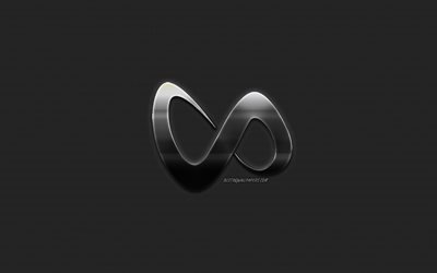 DJ Snake, in metallo logo elegante, il dj francese, emblema, DJ Serpente, logo, creativo, arte, marche, William Sami Etienne Grigahcine