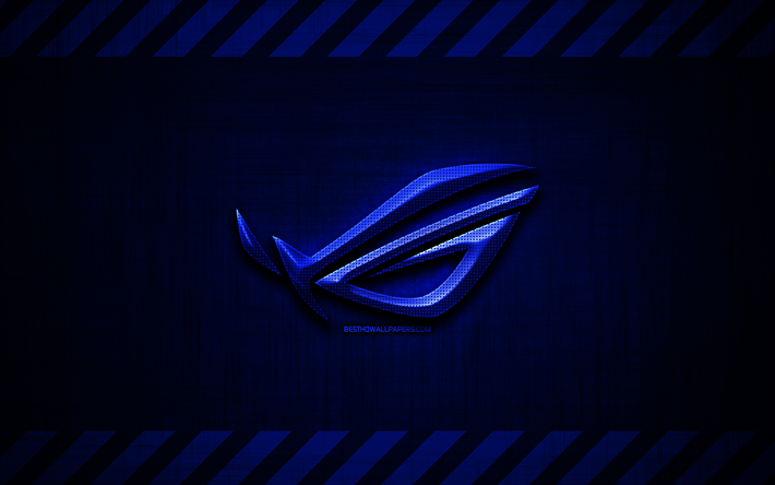 Logo Nvidia, 4k, bleu m&#233;tal, fond, grunge art, Nvidia, marques, cr&#233;atif, de la technologie Nvidia 3D logo, illustration, Nvidia logo bleu