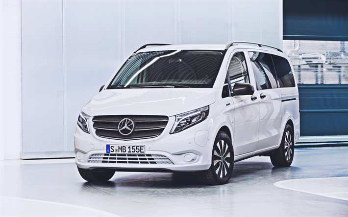Mercedes-Benz eVito Tourer, 4k, minibuses, 2020 cars, W447, 2020 Mercedes-Benz Vito, german cars, Mercedes