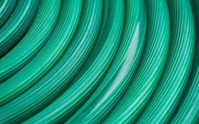tubi verdi texture di sfondo con tubi, tubi in plastica, texture, verde, tubi