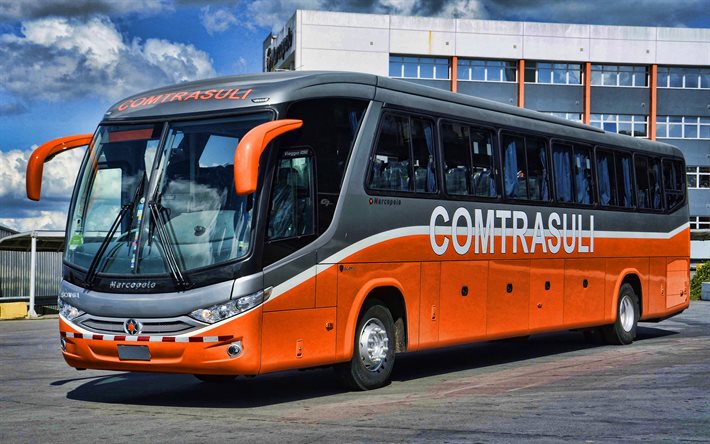 Marcopolo Viaggio1050, 道路, 2016バス, 旅客輸送, Marcopoloバス, 2016年Marcopolo Viaggio1050, HDR, Marcopolo