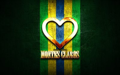 أنا أحب مونتيس كلاروس, المدن البرازيلية, ذهبية نقش, البرازيل, القلب الذهبي, مونتيس كلاروس, المدن المفضلة, الحب مونتيس كلاروس