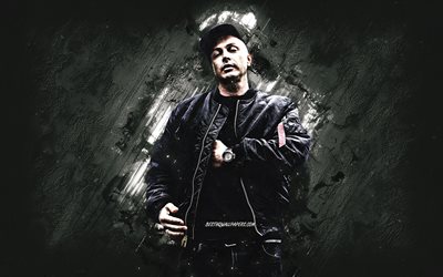 Petter, rapper sueco, fundo de pedra cinza, Petter Alexis Askergren, arte de Petter, rappers populares
