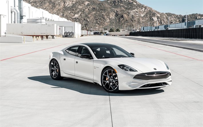 2021, Karma GS-6, exterior, front view, new white GS-6, electric cars, American cars, Karma