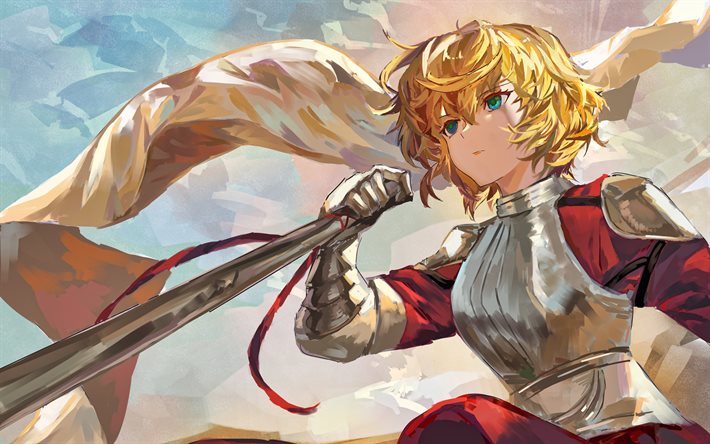 Giovanna d&#39;Arco, artwork, TYPE-MOON, Fate Grand Order, manga, Jeanne d&#39;Arc, Alter, Fate Apocrypha, Avenger, Fate Series