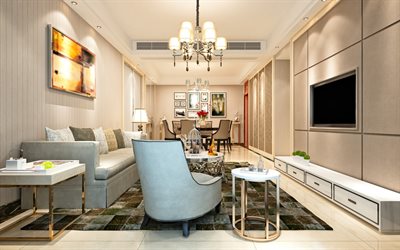 elegante sala de estar interior, estilo cl&#225;ssico, design, design interior, cinza sof&#225;