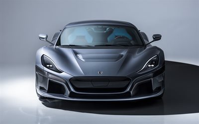 Rimac C-Two, 2018, front view, electric sports coupe, C-Two, electric supercar, electric car, Rimac