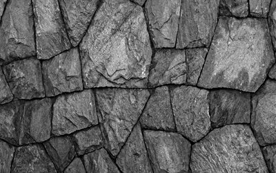 グレーの石質感, ロック食感, 石, 石タイルの質感, グレーの石背景