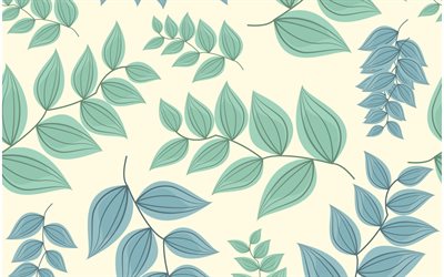 retro textur med blad, blommiga retro bakgrund, retro konsistens, gr&#246;na blad, bakgrund med blad